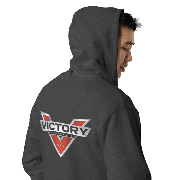 Victory Motorcycle Unisex Fleece Zip Up Hoodie