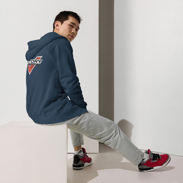 Victory Motorcycle Unisex Fleece Zip Up Hoodie