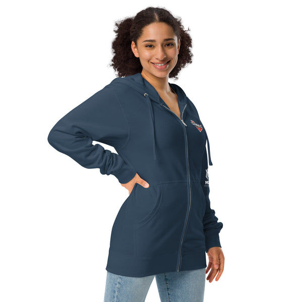 Victory Motorcycle Unisex Fleece Zip Up Hoodie
