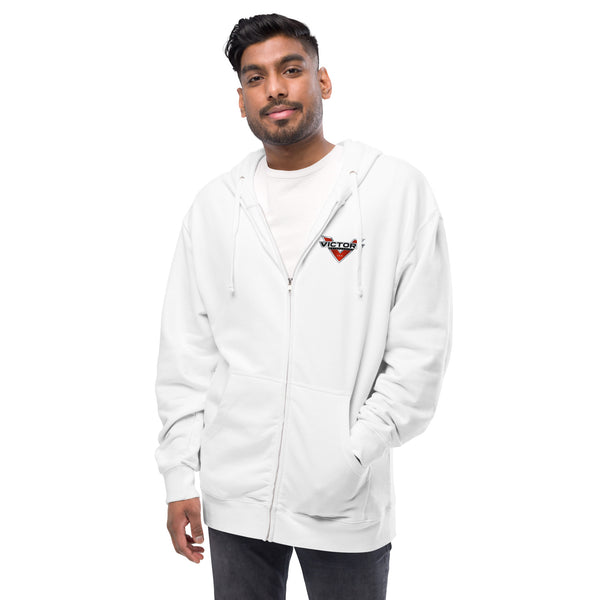 Victory Motorcycle Unisex Fleece Zip Up Hoodie