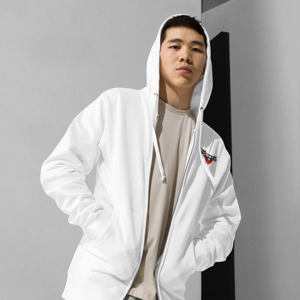 Victory Motorcycle Unisex Fleece Zip Up Hoodie
