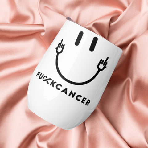 Fuck Cancer Wine tumbler