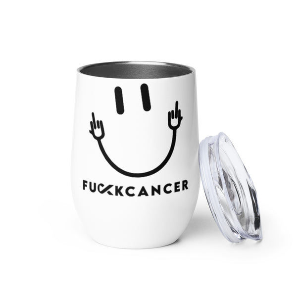 Fuck Cancer Wine tumbler
