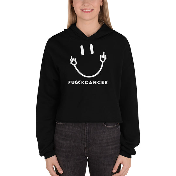 Fuck Cancer Crop Hoodie