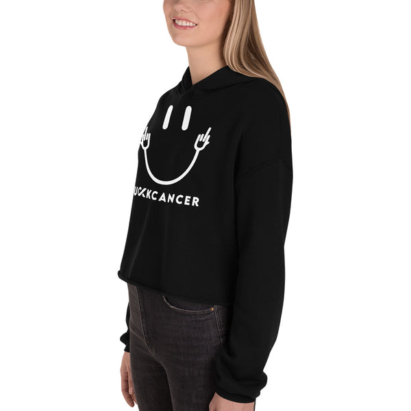 Fuck Cancer Crop Hoodie