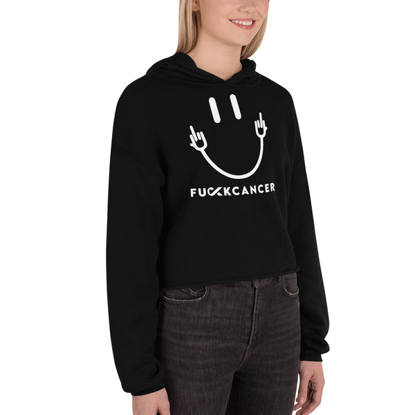 Fuck Cancer Crop Hoodie