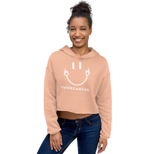 Fuck Cancer Crop Hoodie