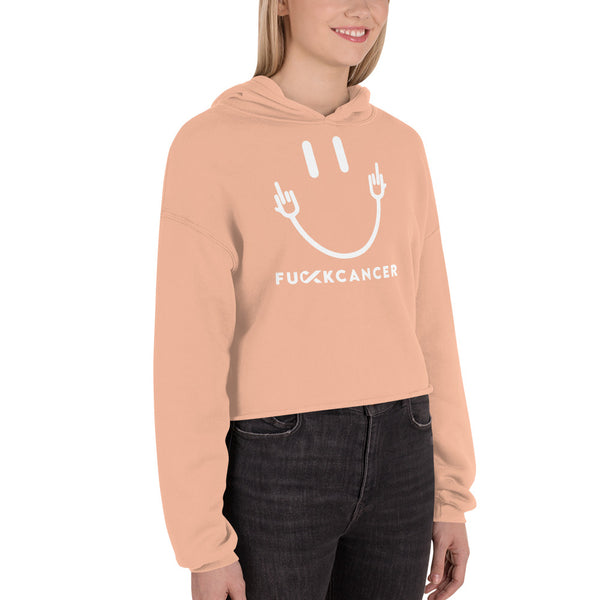 Fuck Cancer Crop Hoodie