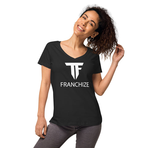 Tim Franchize Francis Women’s Fitted V-Neck T-Shirt