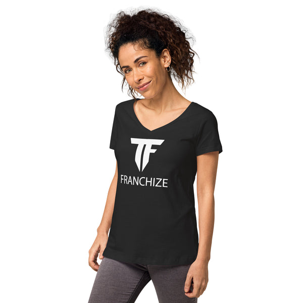 Tim Franchize Francis Women’s Fitted V-Neck T-Shirt