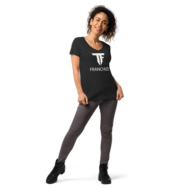 Tim Franchize Francis Women’s Fitted V-Neck T-Shirt