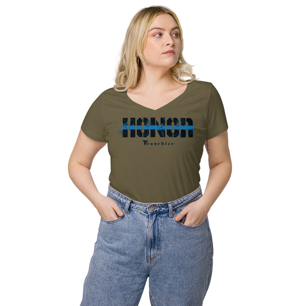 Tim Franchize Francis Women’s fitted V-neck t-shirt