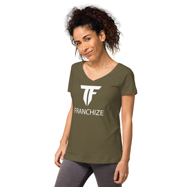 Tim Franchize Francis Women’s Fitted V-Neck T-Shirt