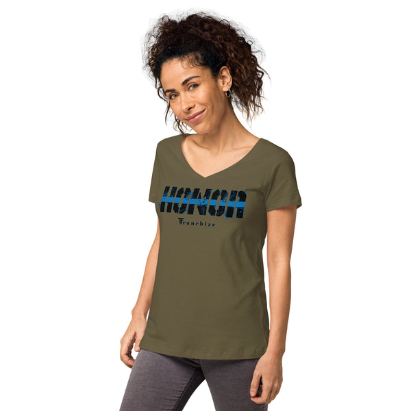 Tim Franchize Francis Women’s fitted V-neck t-shirt
