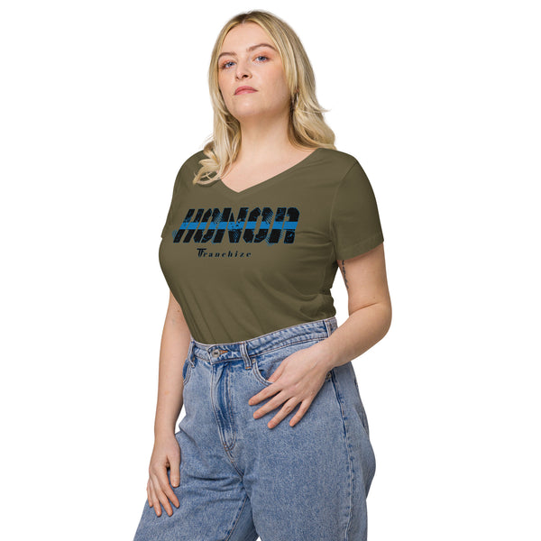 Tim Franchize Francis Women’s fitted V-neck t-shirt