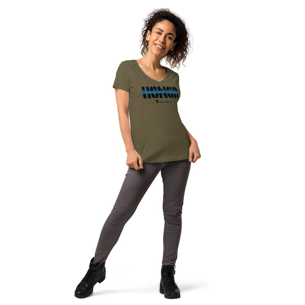 Tim Franchize Francis Women’s fitted V-neck t-shirt