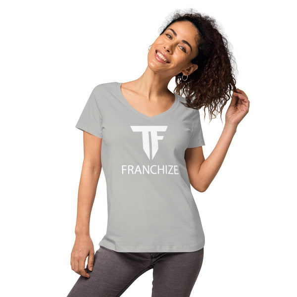 Tim Franchize Francis Women’s Fitted V-Neck T-Shirt