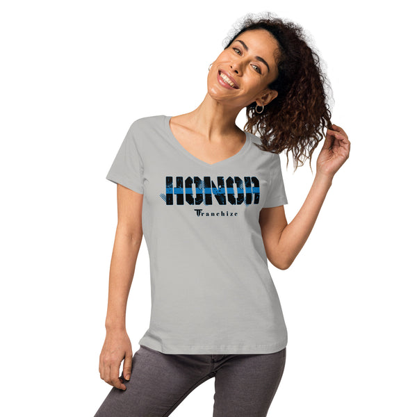 Tim Franchize Francis Women’s fitted V-neck t-shirt