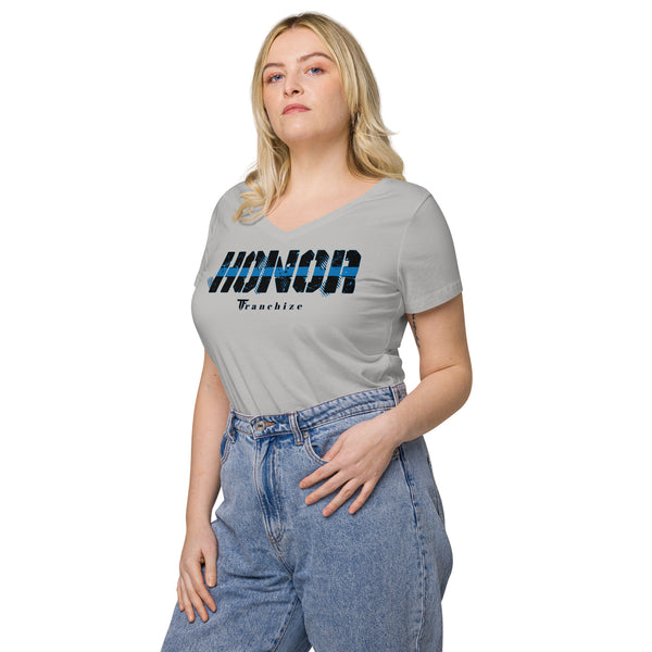 Tim Franchize Francis Women’s fitted V-neck t-shirt