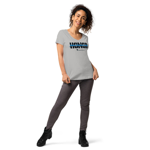 Tim Franchize Francis Women’s fitted V-neck t-shirt