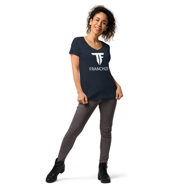 Tim Franchize Francis Women’s Fitted V-Neck T-Shirt