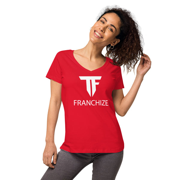 Tim Franchize Francis Women’s Fitted V-Neck T-Shirt