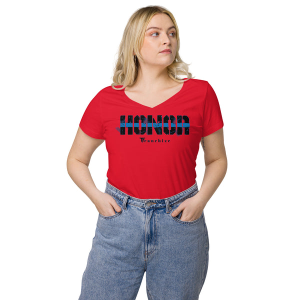 Tim Franchize Francis Women’s fitted V-neck t-shirt