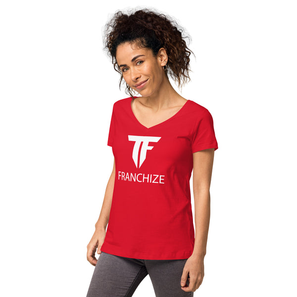 Tim Franchize Francis Women’s Fitted V-Neck T-Shirt