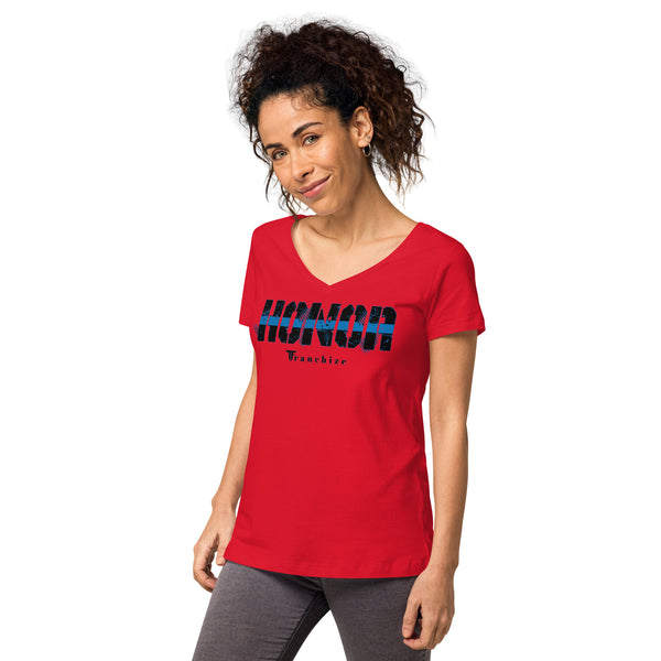 Tim Franchize Francis Women’s fitted V-neck t-shirt