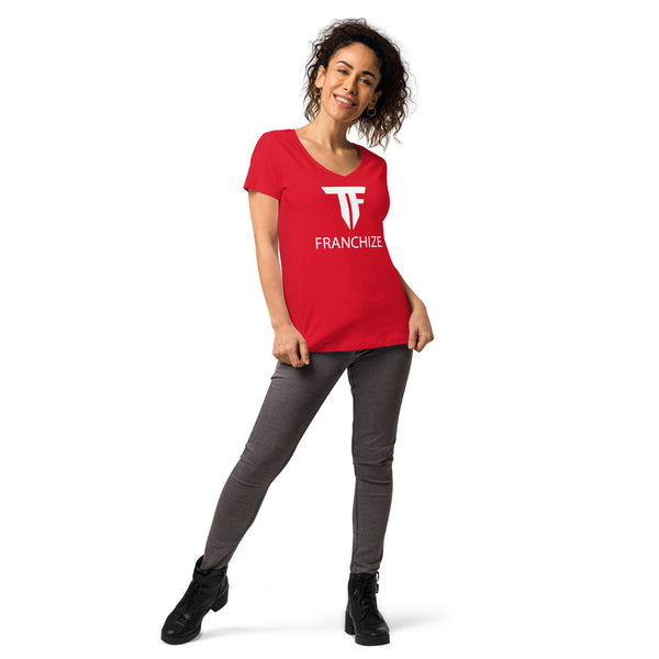 Tim Franchize Francis Women’s Fitted V-Neck T-Shirt