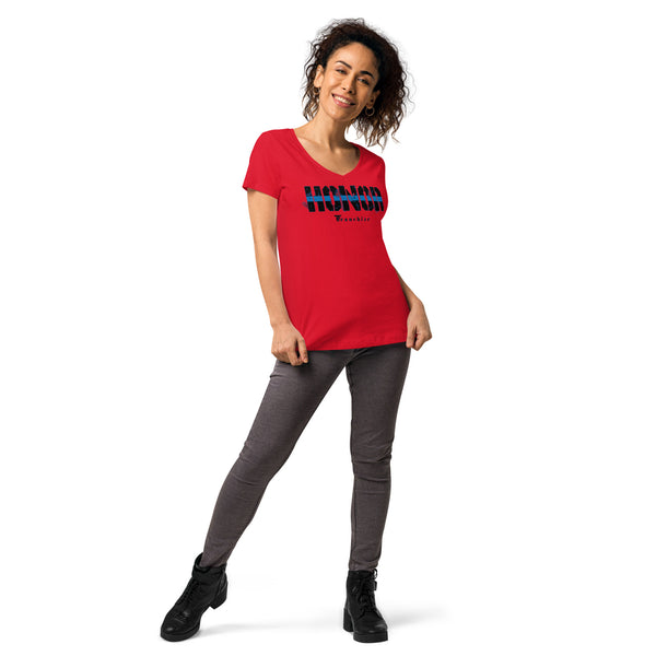 Tim Franchize Francis Women’s fitted V-neck t-shirt