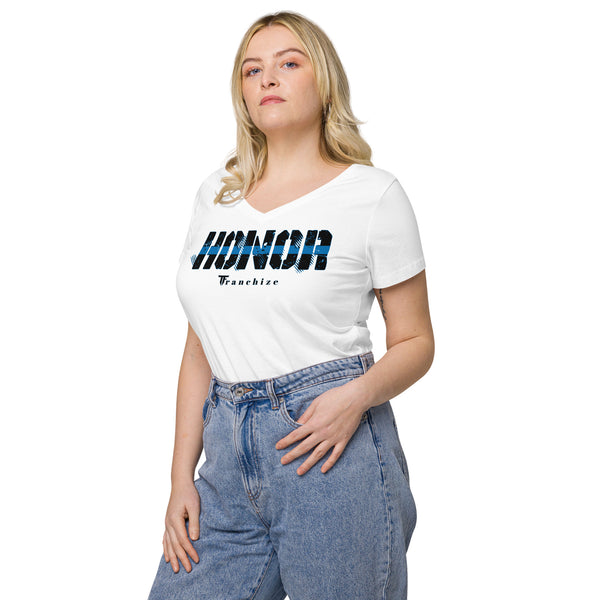 Tim Franchize Francis Women’s fitted V-neck t-shirt