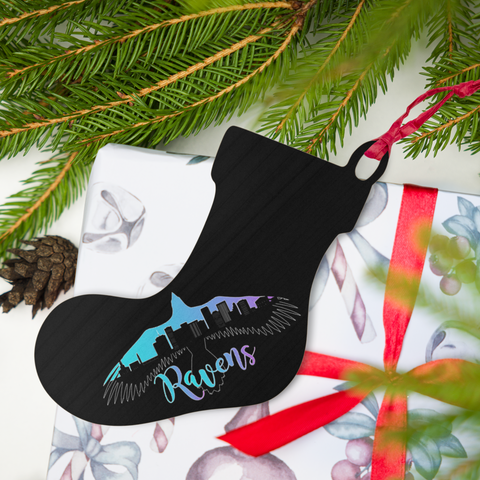 Raven Wooden ornaments